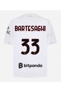AC Milan Davide Bartesaghi #33 Jalkapallovaatteet Vieraspaita 2026-27 Lyhythihainen